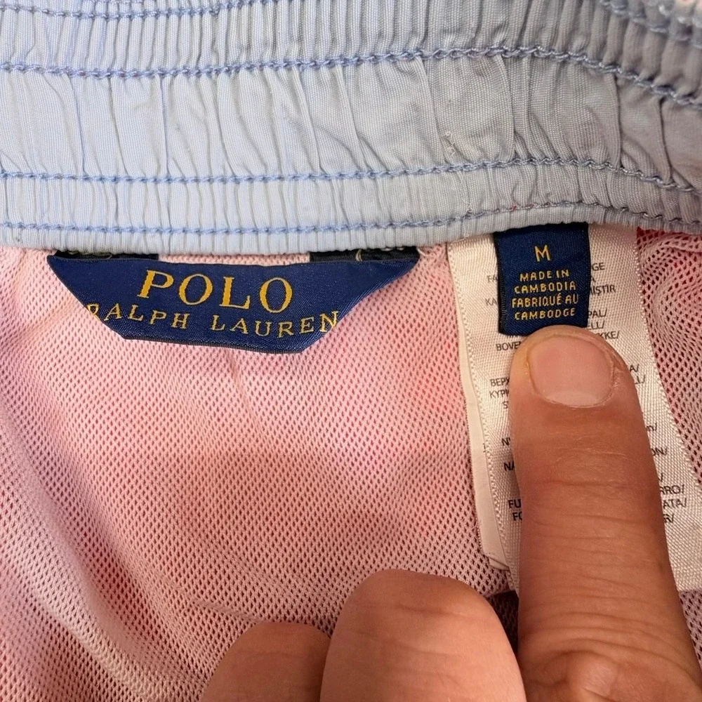 Polo Ralph Lauren‎ Swim Trunks Mens Medium Red Coral Pony Logo 710777751006